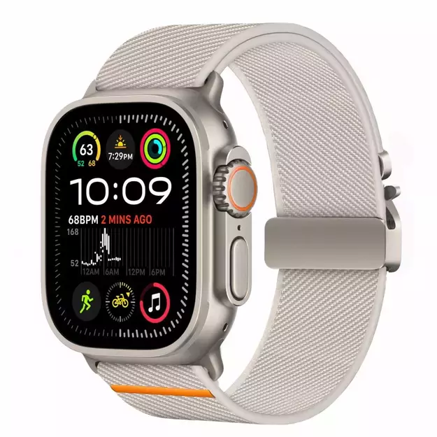 Tech-Protect Nylon Clasp for Apple Watch 44 / 45 / 46 / 49 mm - Gray 1