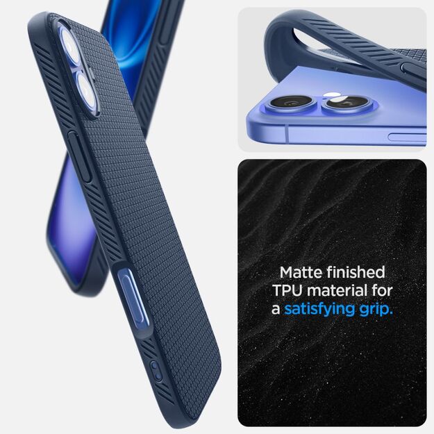 Spigen Liquid Air iPhone 16 Case - Blue 10