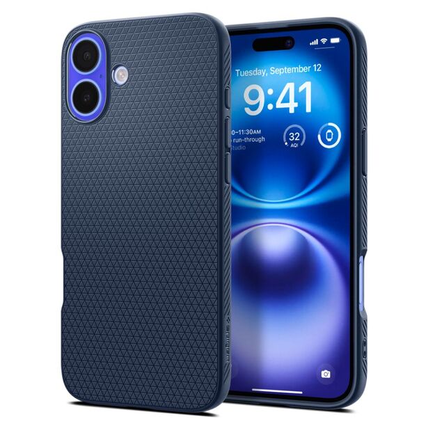 Spigen Liquid Air iPhone 16 Case - Blue
