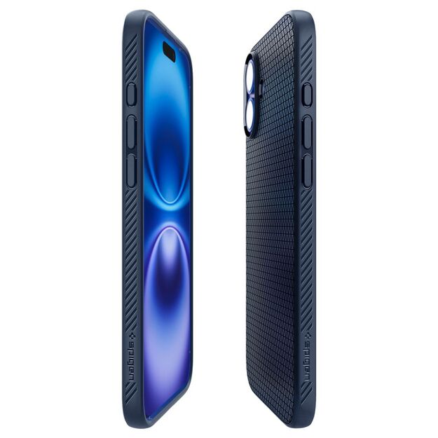Spigen Liquid Air iPhone 16 Case - Blue 6
