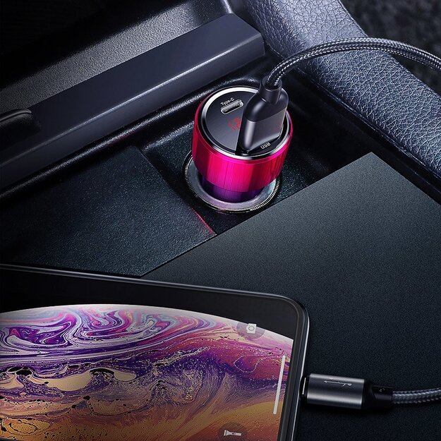 Baseus Magic Series PPS CCMLC20C-01 car charger 45W USB-C PD / USB-A QC - black 12