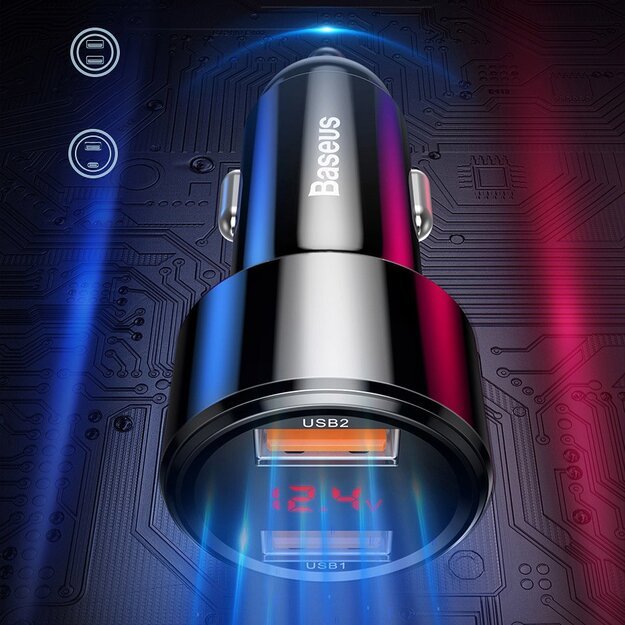 Baseus Magic Series PPS CCMLC20C-01 car charger 45W USB-C PD / USB-A QC - black 9