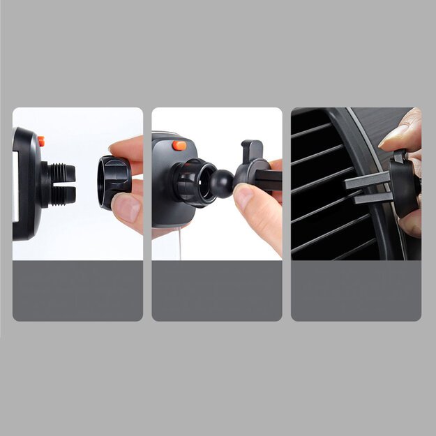 Baseus 2in1 car holder for cockpit and ventilation grille black (SUYK000001) 19