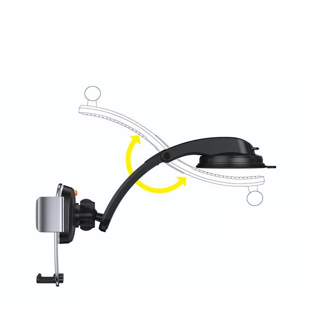 Baseus 2in1 car holder for cockpit and ventilation grille black (SUYK000001) 18