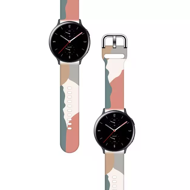 Strap Moro for Samsung Galaxy Watch 45 / 46 / 47 mm silicone bracelet watch band - pattern 15 1