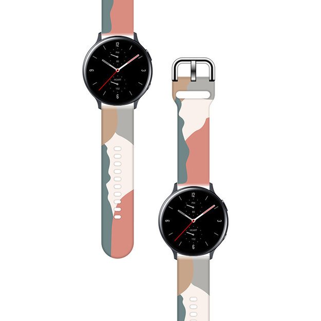Strap Moro for Samsung Galaxy Watch 45 / 46 / 47 mm silicone bracelet watch band - pattern 15 1