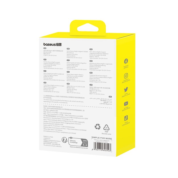 Baseus MagPro foldable magnetic holder for the phone - black 5