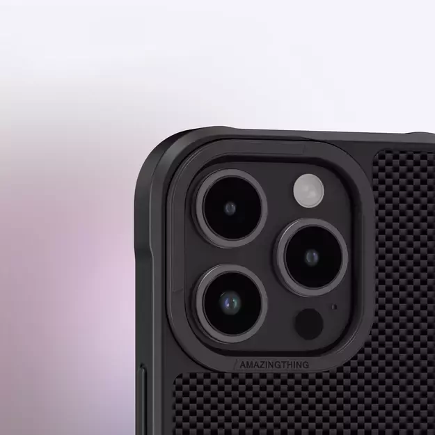 AmazingThing Titan Max Case with 600D Aramid Fibers for iPhone 16 Pro Max - Black 22