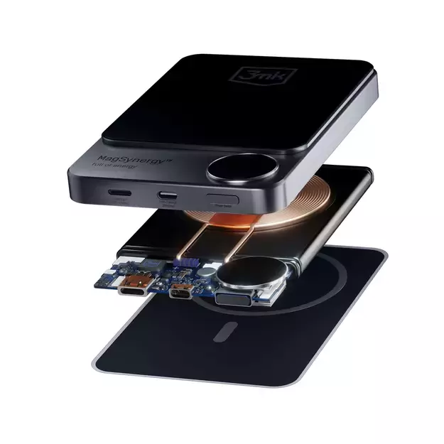 Powerbank 3mk MagSynergy 10000 mAh induction with MagSafe - black 26