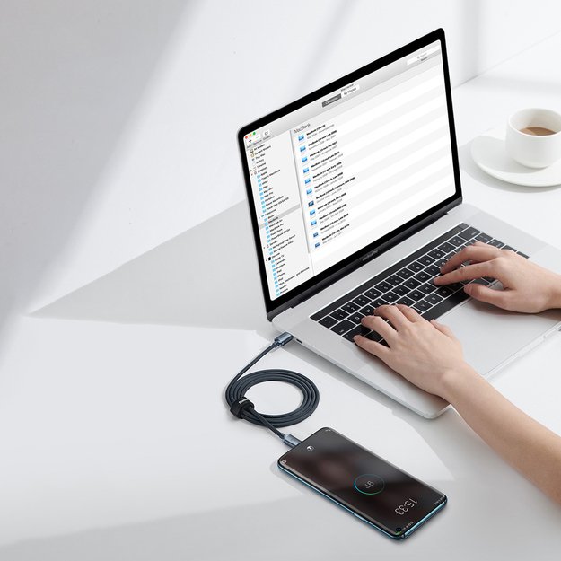 Baseus CAJY000601 USB-C - USB-C PD cable 100W 5A 480Mb/s 1.2m - black 12