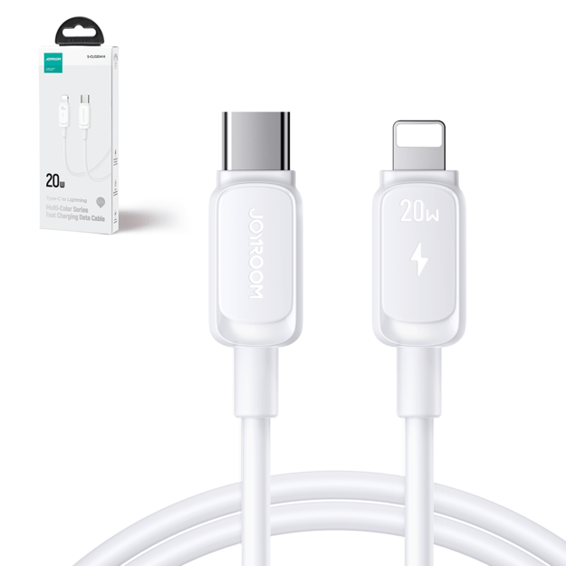Joyroom Multi-Color Series A14 USB-C / Lightning 30W cable 1.2 m - white 1