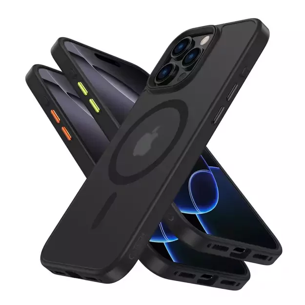 Tech-Protect MagMat Magsafe 3-set iPhone 16 Pro Case - Matte Black 5