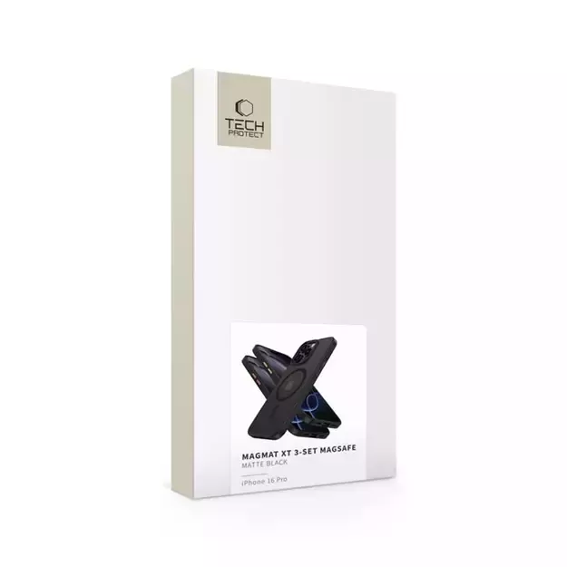 Tech-Protect MagMat Magsafe 3-set iPhone 16 Pro Case - Matte Black 8