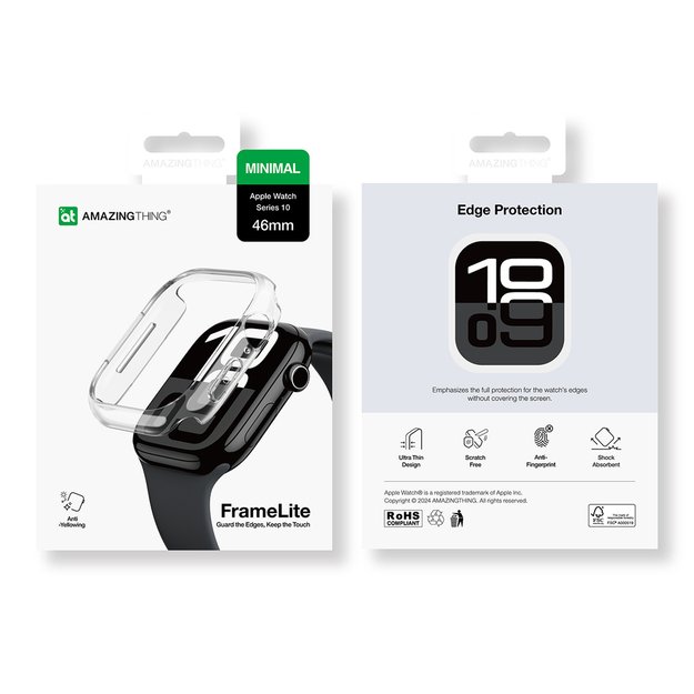 AmazingThing Minimal Case for Apple Watch 46mm - Clear 9