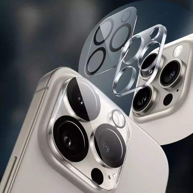 Tech-Protect Cam Fit+ Camera Cover for iPhone 14 / 14 Plus / 15 / 15 Plus - Clear 2
