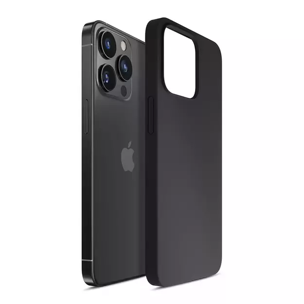 iPhone 13 Pro Max Series 3mk Silicone Case - Black 19