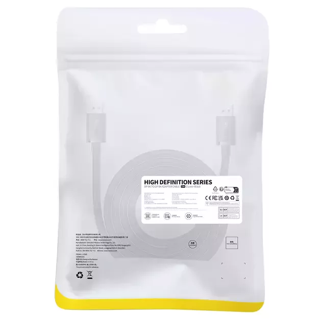 DisplayPort 8K 60Hz cable 1.5m Baseus High Definition Series - black 10