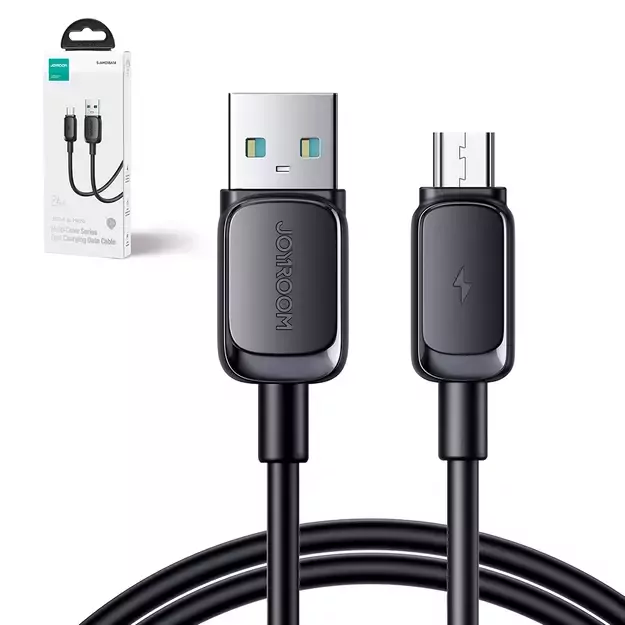 Joyroom Multi-Color Series A14 USB-A / micro USB 2.4A cable 2 m - black 2