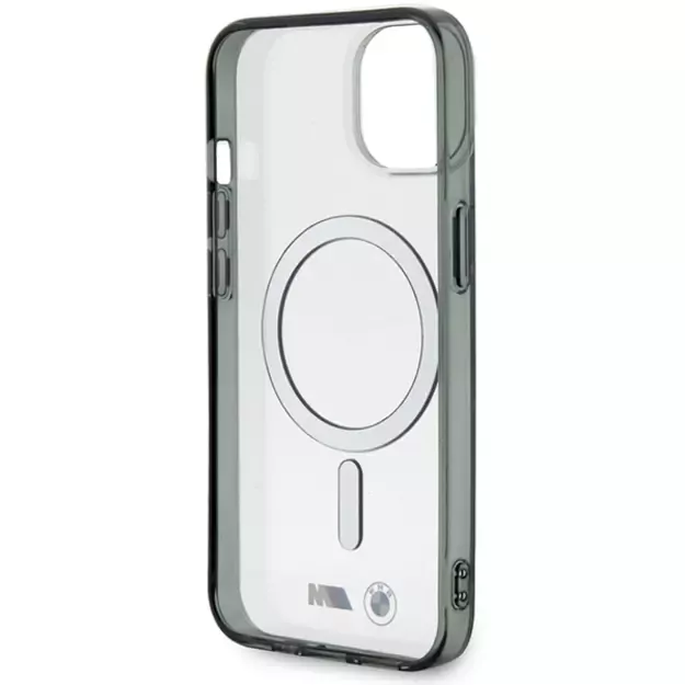 BMW Silver Ring MagSafe case for iPhone 14 Plus - transparent 6