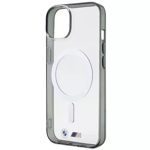 BMW Silver Ring MagSafe case for iPhone 14 Plus - transparent 5