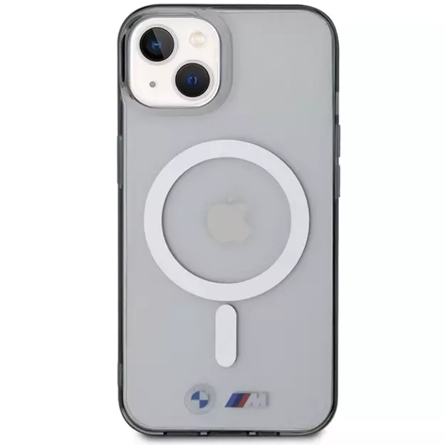 BMW Silver Ring MagSafe case for iPhone 14 Plus - transparent 2