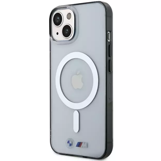 BMW Silver Ring MagSafe case for iPhone 14 Plus - transparent 1