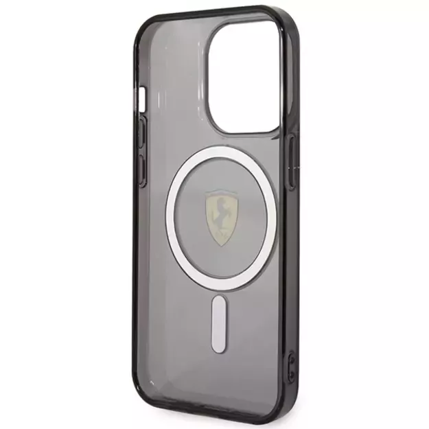 Ferrari FEHMP14LUKK iPhone 14 Pro 6.1  black/black hardcase Translucent Magsafe 5
