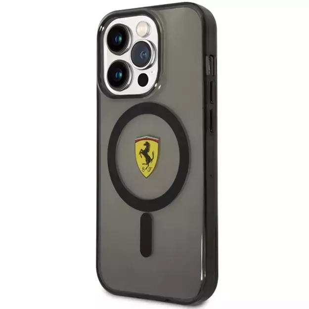 Ferrari FEHMP14LUKK iPhone 14 Pro 6.1  black/black hardcase Translucent Magsafe 1