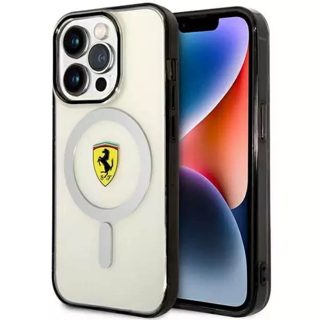 Ferrari FEHMP14XURKT iPhone 14 Pro Max 6.7  clear/transparent hardcase Outline Magsafe