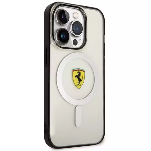 Ferrari FEHMP14XURKT iPhone 14 Pro Max 6.7  clear/transparent hardcase Outline Magsafe 3