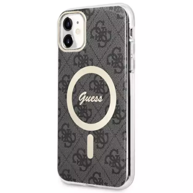 Guess GUHMN61H4STK iPhone 11 6.1  black/black hardcase 4G MagSafe