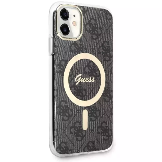 Guess GUHMN61H4STK iPhone 11 6.1  black/black hardcase 4G MagSafe 2