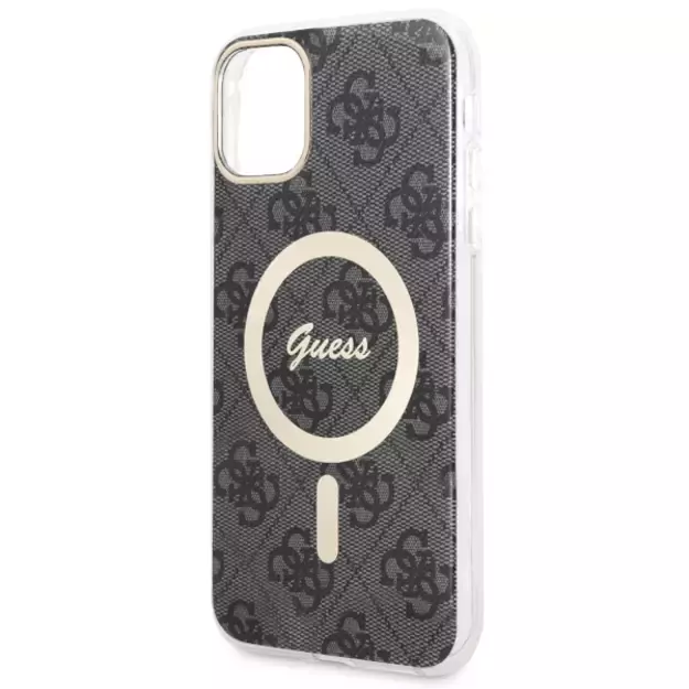 Guess GUHMN61H4STK iPhone 11 6.1  black/black hardcase 4G MagSafe 4