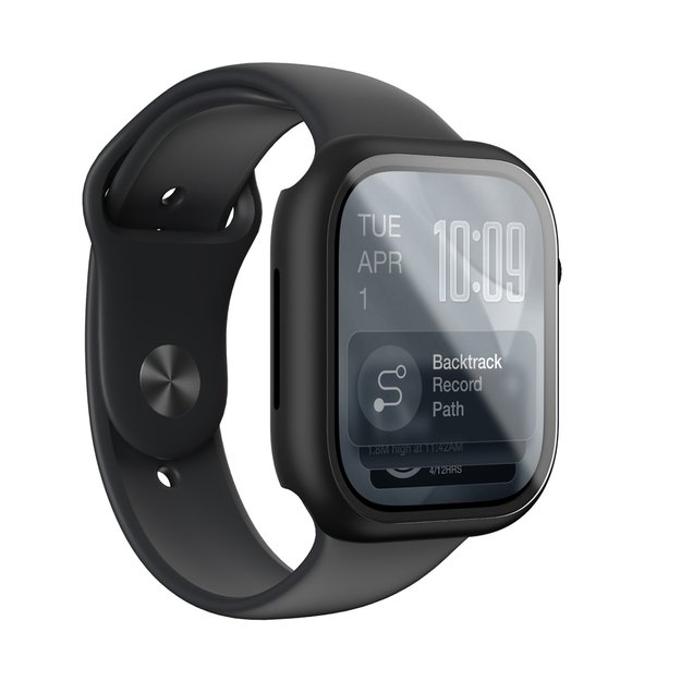 AmazingThing Radix Glass Screen Protector with Case for Apple Watch Series 11 46mm - Black 3