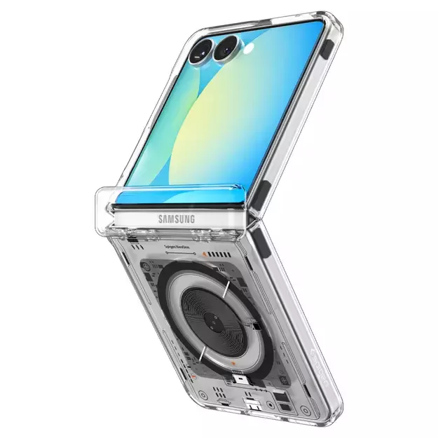 Spigen Ultra Hybrid Pro MagSafe Case for Samsung Galaxy Z Flip 7 Zero One - Transparent 2