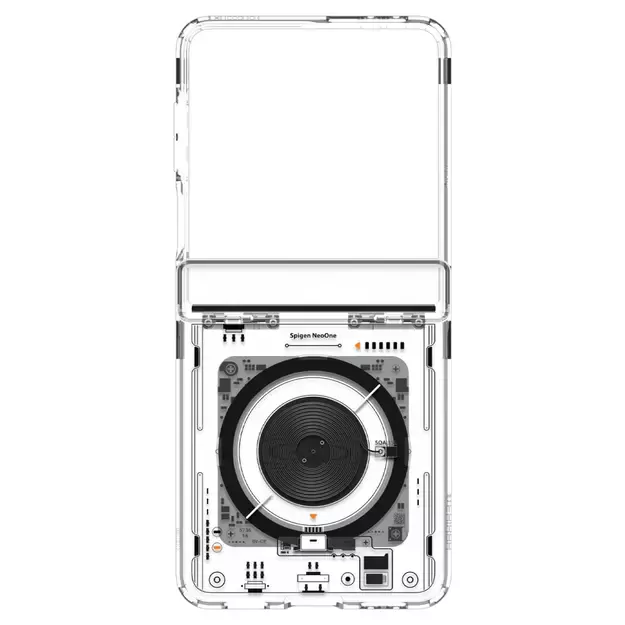 Spigen Ultra Hybrid Pro MagSafe Case for Samsung Galaxy Z Flip 7 Zero One - Transparent 5
