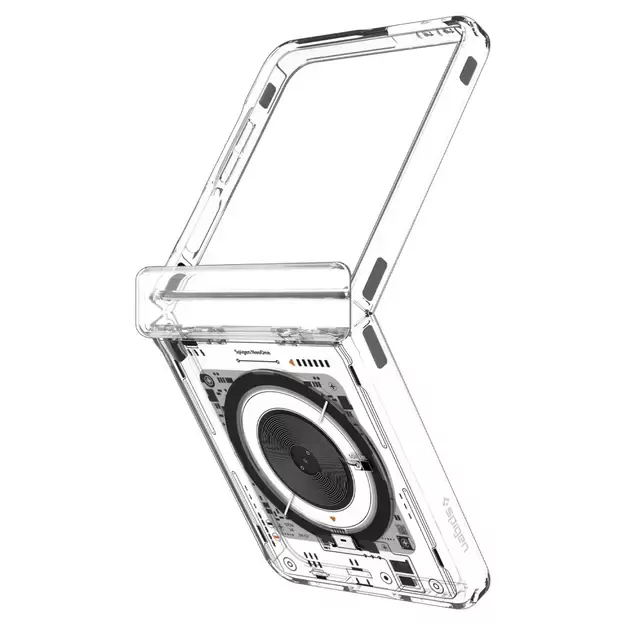 Spigen Ultra Hybrid Pro MagSafe Case for Samsung Galaxy Z Flip 7 Zero One - Transparent 3