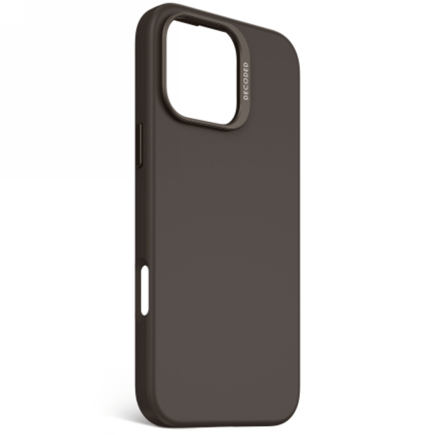 Decoded AntiMicrobial Silicone Backcover with MagSafe for iPhone 16 Pro Max - Dark Brown 1