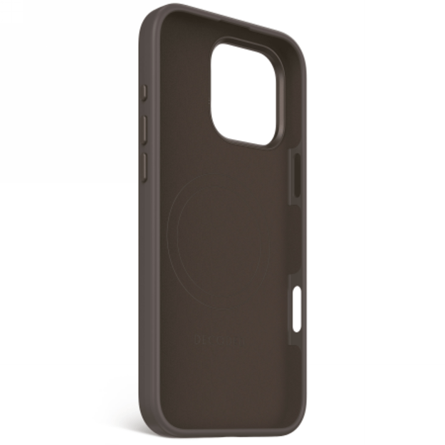 Decoded AntiMicrobial Silicone Backcover with MagSafe for iPhone 16 Pro Max - Dark Brown 2