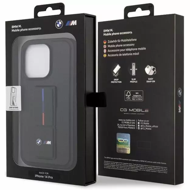Case BMW BMHCP14X22GSLK iPhone 14 Pro Max 6.7  black/black hardcase Grip Hot Stamp 7