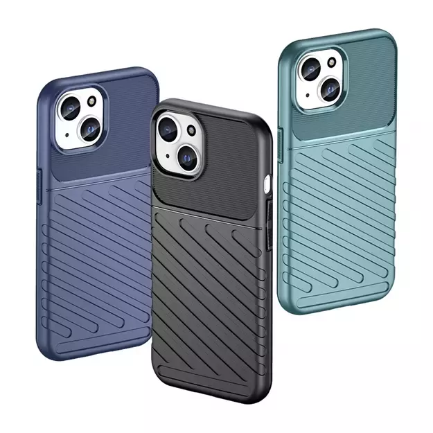 Armored iPhone 15 Thunder Case - blue 2