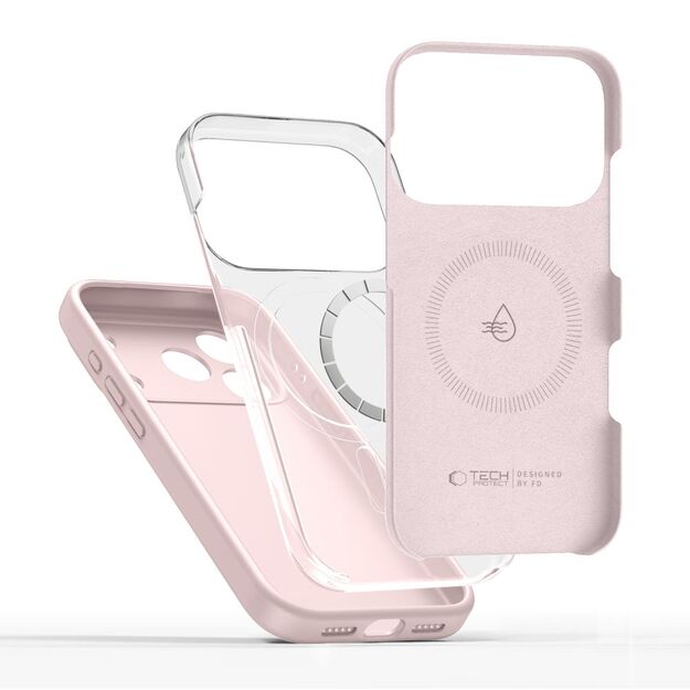 Tech-Protect Silicone MagSafe Case for iPhone 17 Pro - Pink 3