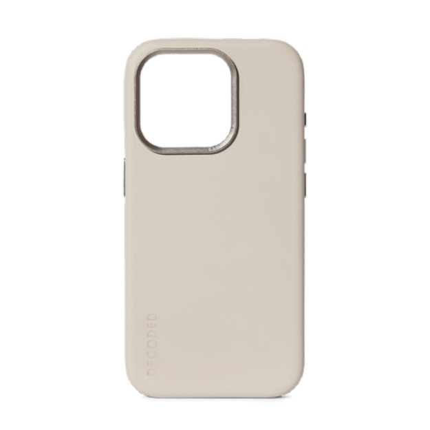 Decoded Leather Case leather with MagSafe for iPhone 15 Pro Max - beige