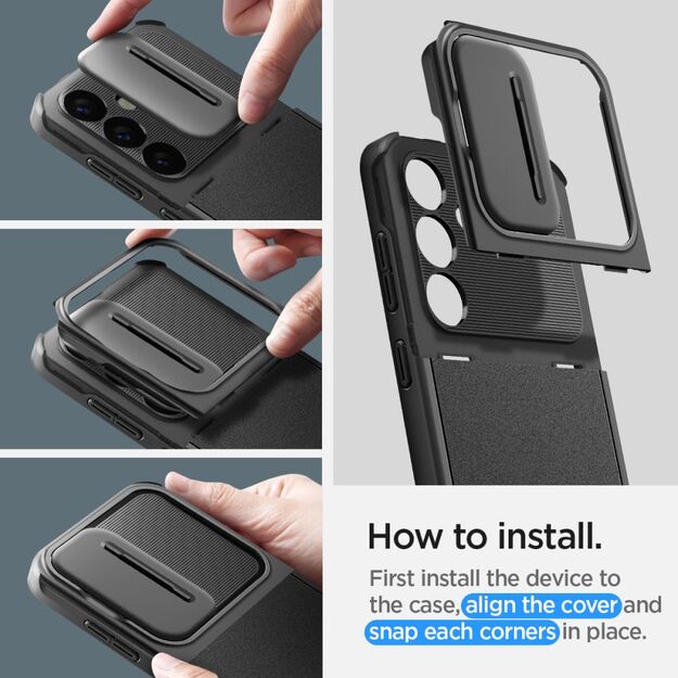 Spigen Optik Armor Case for Samsung Galaxy S24 - Black 13