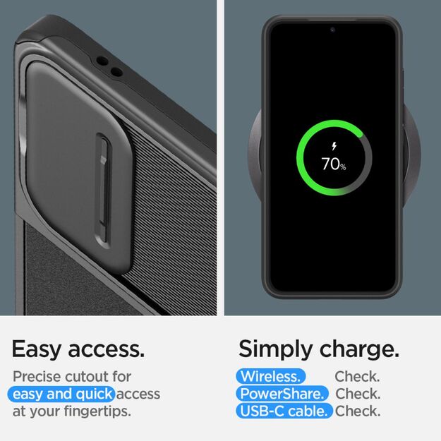 Spigen Optik Armor Case for Samsung Galaxy S24 - Black 16