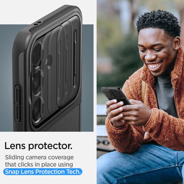 Spigen Optik Armor Case for Samsung Galaxy S24 - Black 14