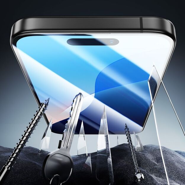 ESR Armorite Tempered Glass for iPhone 16 Pro Max - with Black Frame 2