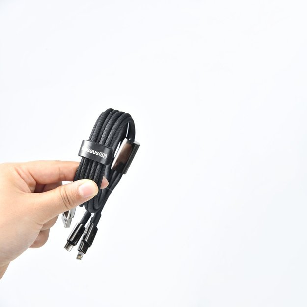 Baseus Tungsten Gold USB-A to USB-C Cable 480Mb/s 100W 1m Black (CAWJ000001) 17