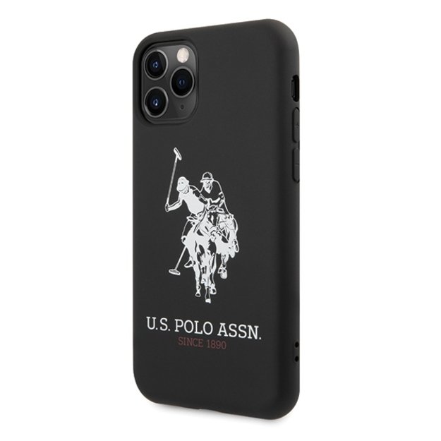 US Polo USHCN65SLHRBK iPhone 11 Pro Max czarny/black Silicone Collection 1