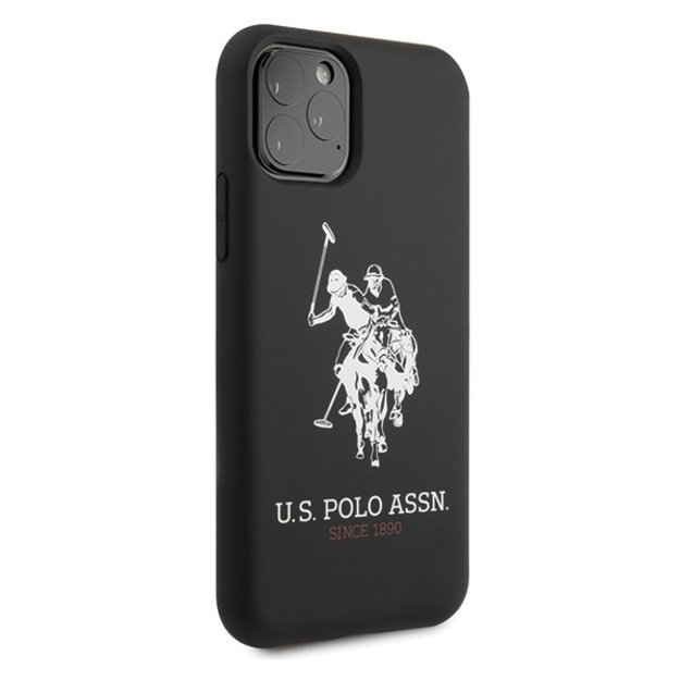 US Polo USHCN65SLHRBK iPhone 11 Pro Max czarny/black Silicone Collection 5